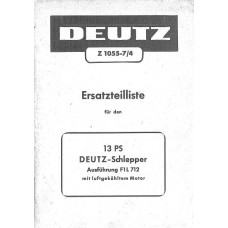 Deutz F1L712 Parts Manual